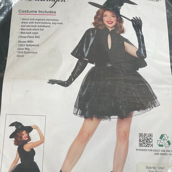 NEW Dreamgirl "Vintage Witch" Costume Size Small - Picture 3 of 4